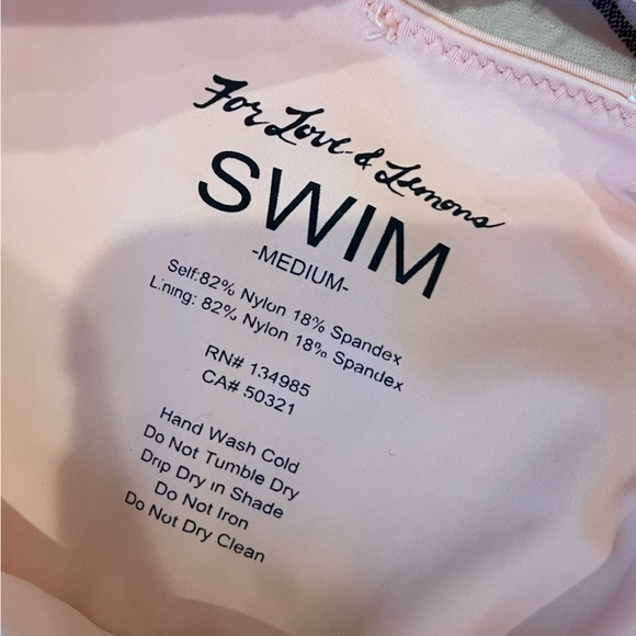 For Love & Lemons Jardine Criss Cross One Piece in doe - Picture 10 of 13